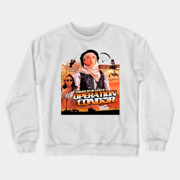 Jackie Chan: ARMOUR OF GOD II: OPERATION CONDOR Crewneck Sweatshirt by HKCinema